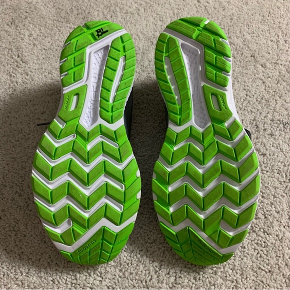 Men's SAUCONY Gray Black Green RIDE 10 Running SHOES Sneakers  11 W - Picture 5 of 6